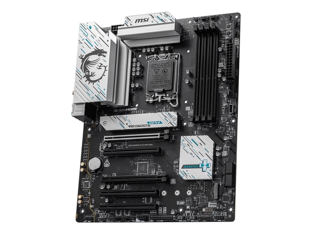 MSI B760 GAMING PLUS WIFI DDR4, Intel, LGA 1700, Intel® Celeron®, Intel® Pentium® Gold, LGA 1700, 128 GB, DDR4-SDRAM