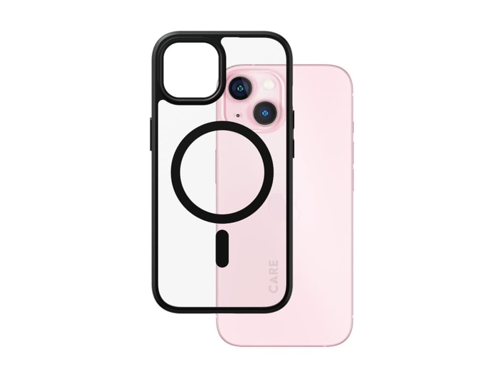PanzerGlass CARE™ by ® Urban Combat Case Transparent w. Black MagSafe iPhone 15, Suojus, Apple, Apple - iPhone 15, 15,5 cm (6.1), musta