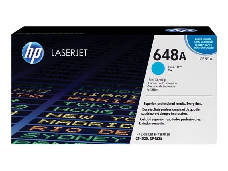 HP 648A, alkuperäinen syaani LaserJet-värikasetti, 11000 sivua, Syaani, 1 kpl