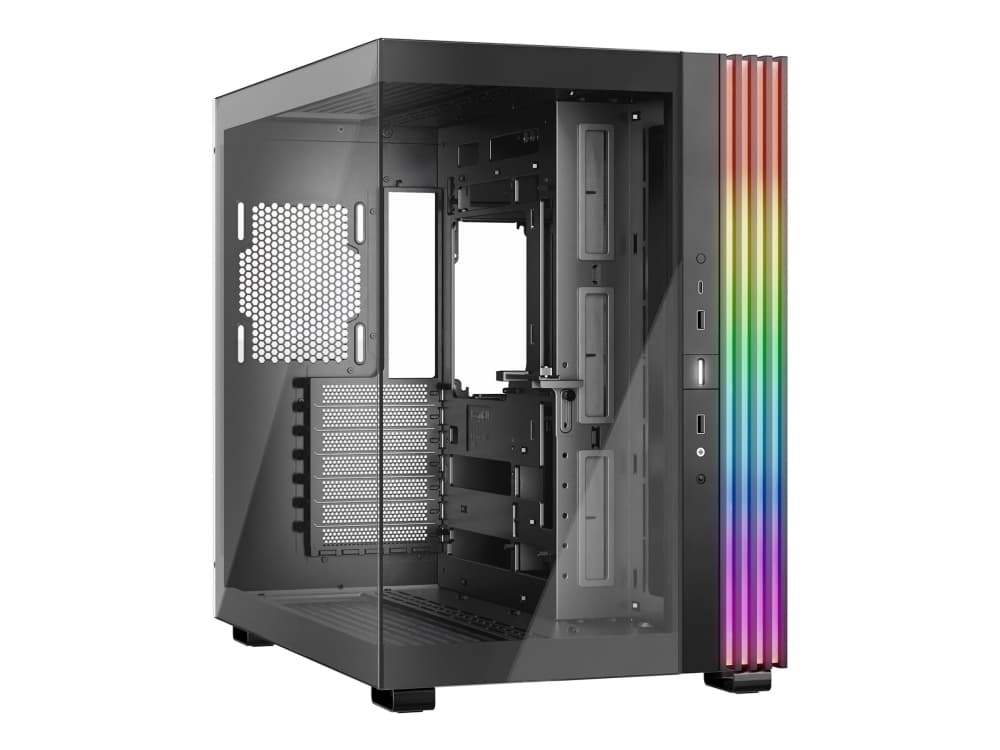 be quiet! LIGHT BASE 600 DX Black, Midi Tower, PC, musta, ATX, mikro ATX, Mini-ATX, Akryylinitriilibutadieenistyreeni (ABS), Lasi, Terästä, Pelaaminen