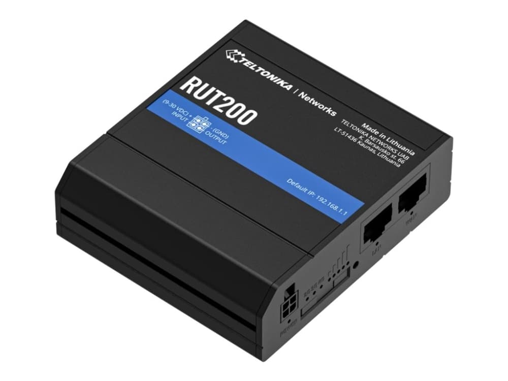 TELTONIKA RUT200 LTE/4G/3G/2G WiFi teollisuusreititin