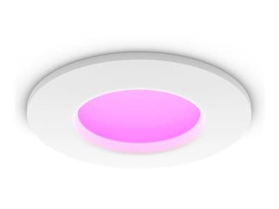 Philips Hue White and Color Ambiance Slim - Upotettu kohdevalo - LED - 8.3 W - luokka E - 16 miljoonaa väriä - 2000-6500 K - pyöreä - valkoinen