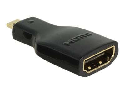 DeLOCK - HDMI-sovitin - mikro HDMI (han) til HDMI (hun) - lajittelu - 4K-tuki