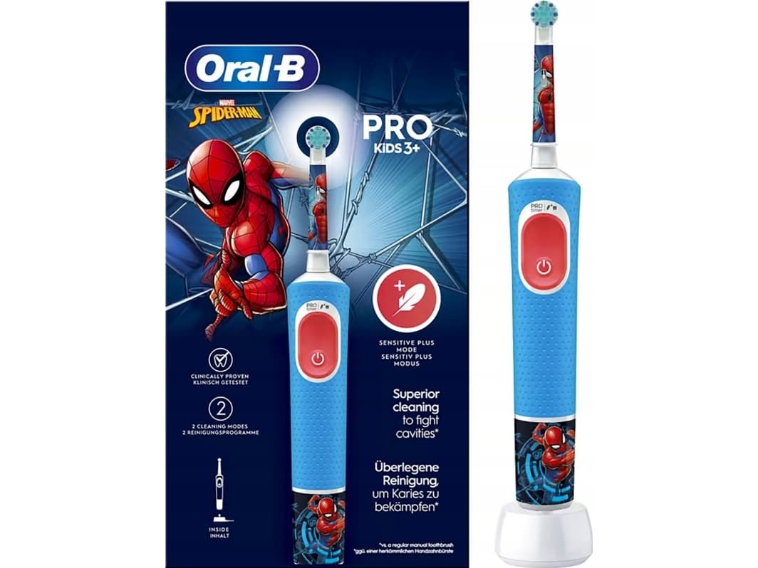 Oral-B Kids 8006540772768, Lapsi, Pyörivä hammasharja, Päivittäinen käyttö, Herkkä, Monivärinen, Pyöreä, Akku