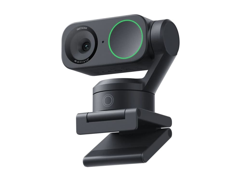 Insta360 Link 2 - Webkamera - panorointi/kallistus - väri - 4096 x 2160 - ääni - H.264, MJPEG - DC 5 V