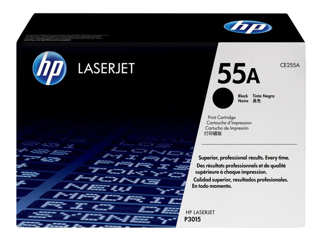 HP 55A, alkuperäinen musta LaserJet-värikasetti, 6000 sivua, musta, 1 kpl