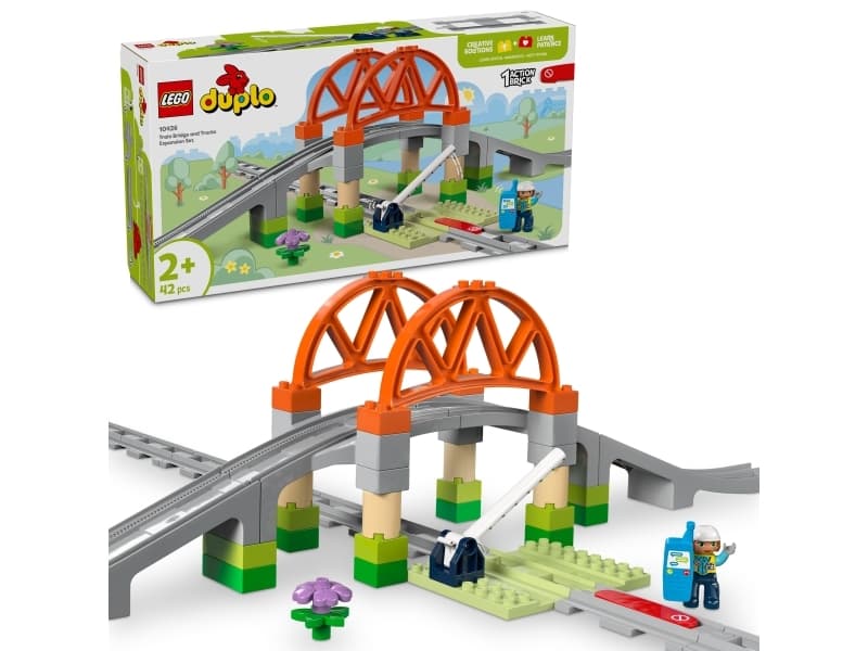 LEGO Duplo 10426 Train Bridge and Tracks Expansion Set