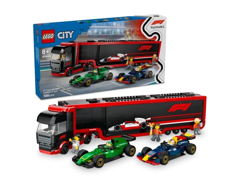 LEGO City 60445 F1-rekka ja F1-autot RB20 ja AMR24