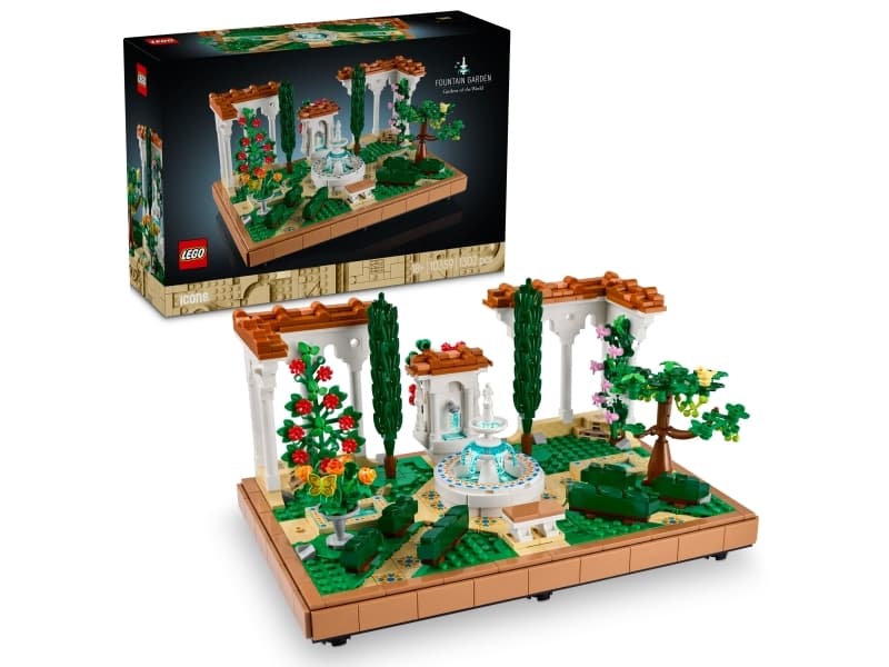 LEGO Icons 10359 Puutarha ja suihkulähde