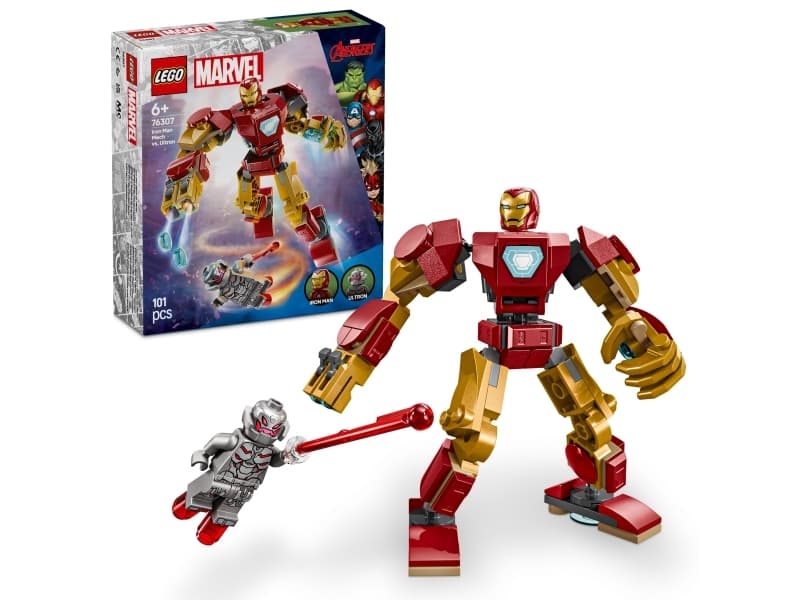LEGO Super Heroes 76307 Iron Man ‑robotti vastaan Ultron