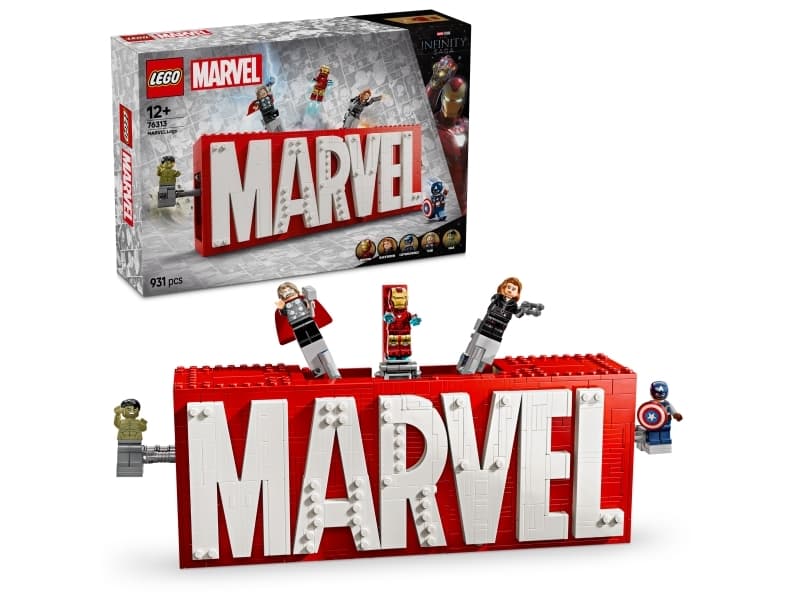 LEGO Super Heroes 76313 MARVEL-logo ja minihahmot