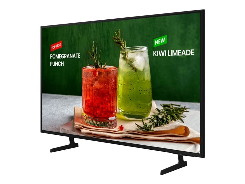 Samsung BE85D-H - 85 Diagonaalinen klasse BED-H-sarjan LED-bagbelyst LCD-TV - Crystal UHD - digitaalinen skiltning - Smart TV - Tizen OS - 4K UHD (2160p) 3840 x 2160 - HDR - Edge LED BLU - lajittelu