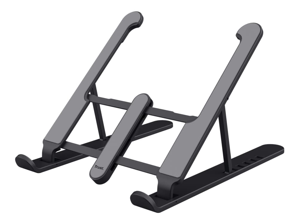 Trust Primo, Kannettavan tietokoneen ja tabletin teline, Harmaa, Akryylinitriilibutadieenistyreeni (ABS), Metalli, 40,6 cm (16), 40,6 cm (16), 205 mm