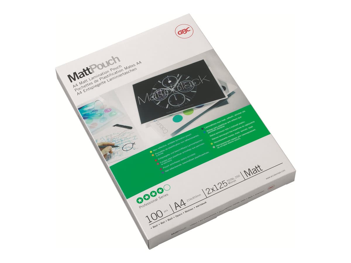 Laminointitasku GBC A4 125mic matto pk100