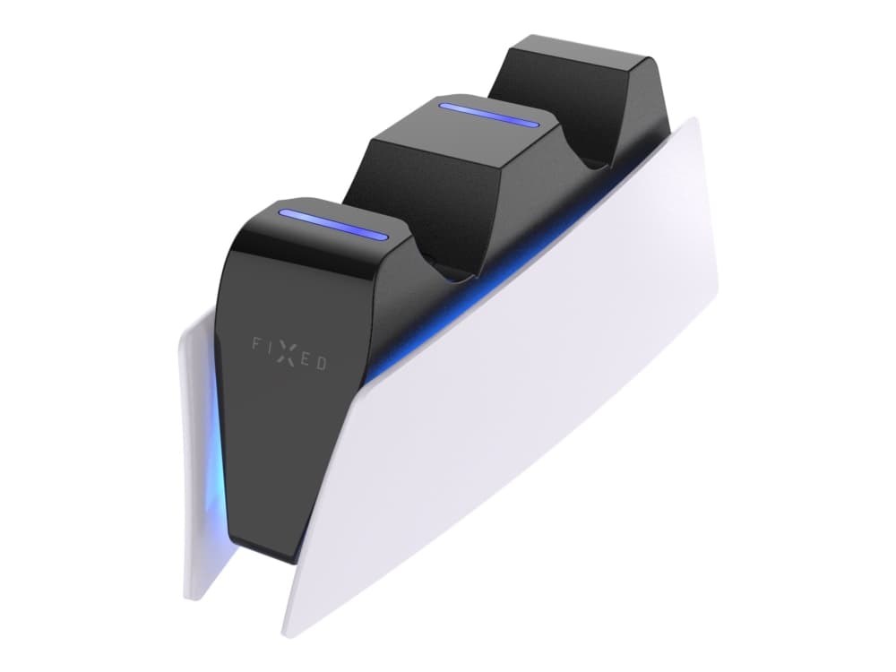 FIXED FIXPS5-DCC-BW, Latausjärjestelmä, PlayStation 5, musta, Valkoinen, Langallinen, 160 mm, 55,5 mm