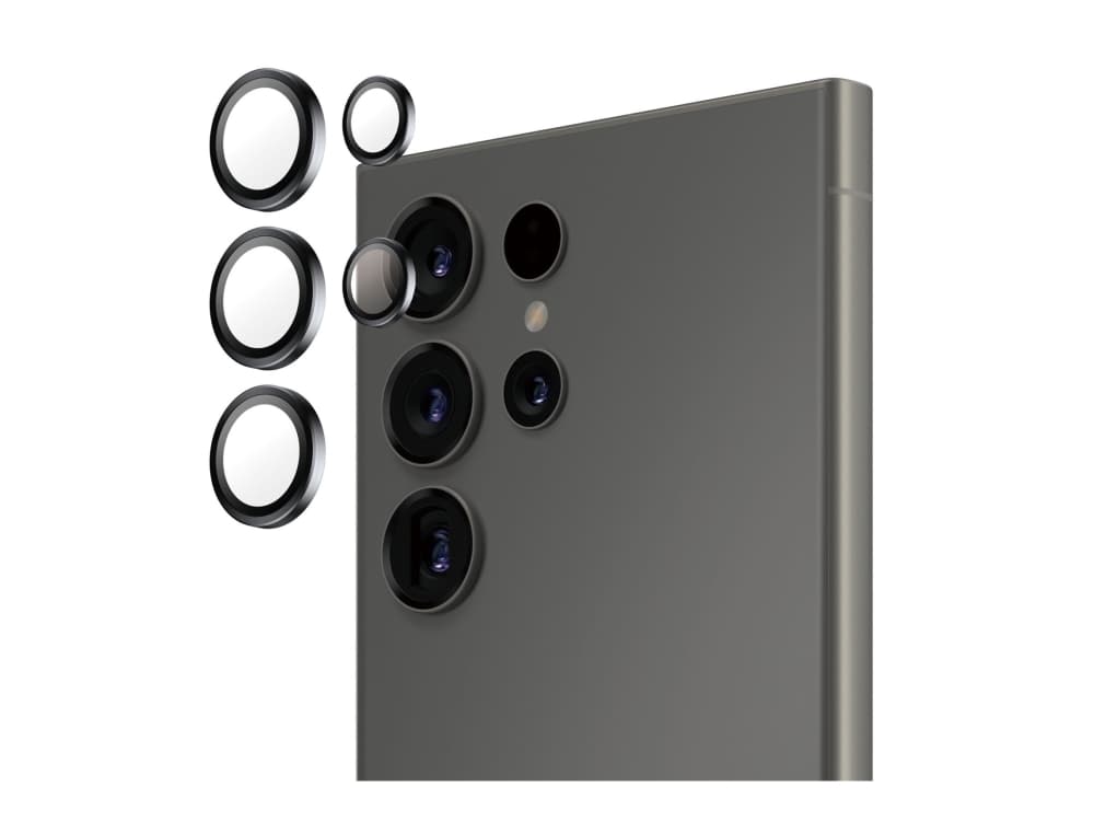 PanzerGlass ® Hoops® Musta kameran linssin suojus Samsung Galaxy S 2025 Ultra