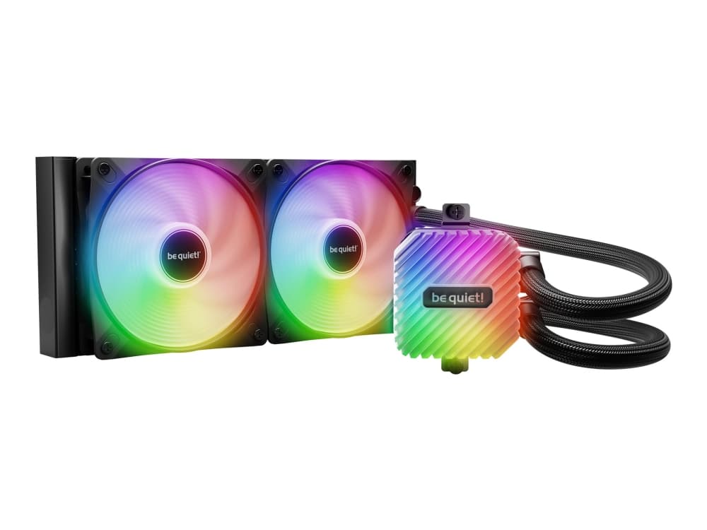be quiet! LIGHT LOOP 240mm Black, All-in-one-nesteenjäähdytin, 12 cm, 105,1 m³/h, musta
