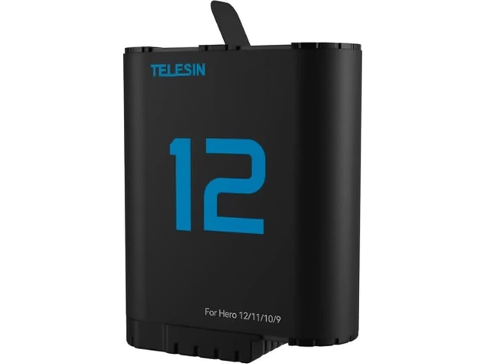TELESIN litium akku GoPro Hero 12/11/10/9 (sininen)