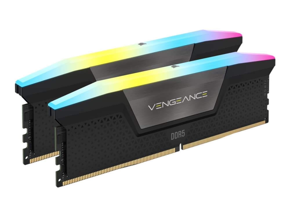 Corsair Vengeance RGB DDR5 32GB 2x16GB DDR5 Intel XMP Memory - Black