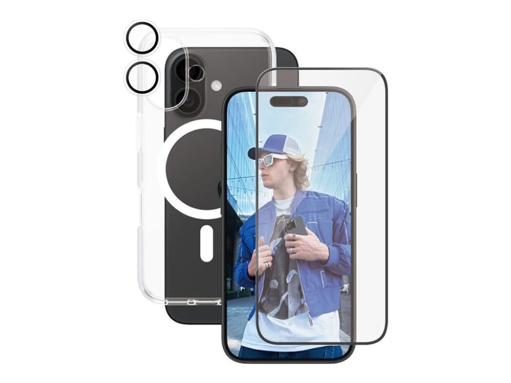 PanzerGlass CARE by ® lippulaiva 3-i-1 Pakke iPhone 16