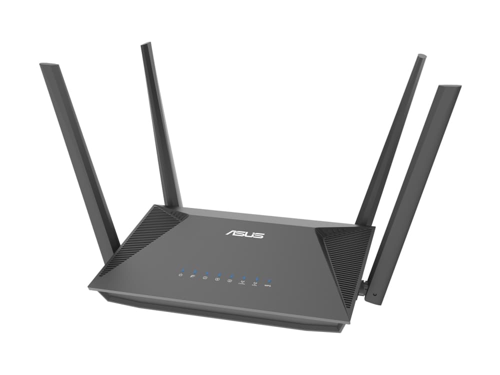 ASUS RT-AX52 AX1800 AiMesh, Wi-Fi 6 (802.11ax), Kaksitaajuus (2,4 GHz/5 GHz), Ethernet LAN, Musta, Pöytäreititin