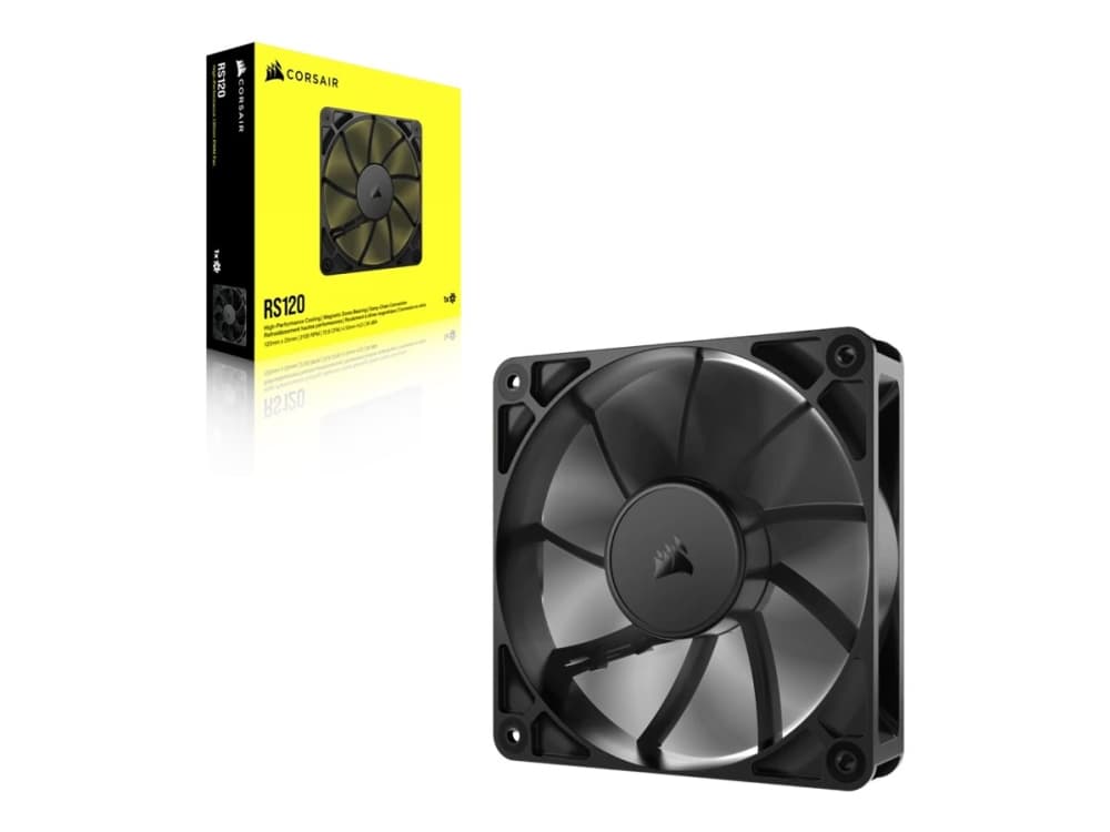 Corsair RS120, Tuuletin, 12 cm, 420 RPM, 2100 RPM, musta