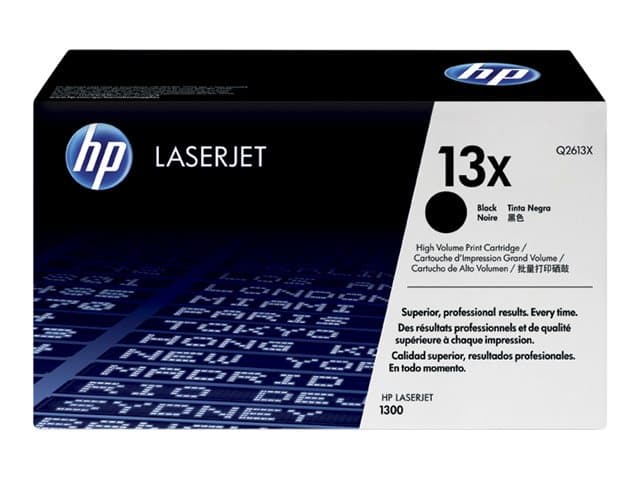HP 13X -väriainekasetti, riittoisa, musta, alkuperäinen, LaserJet, 4000 sivua, Musta, 1 kpl