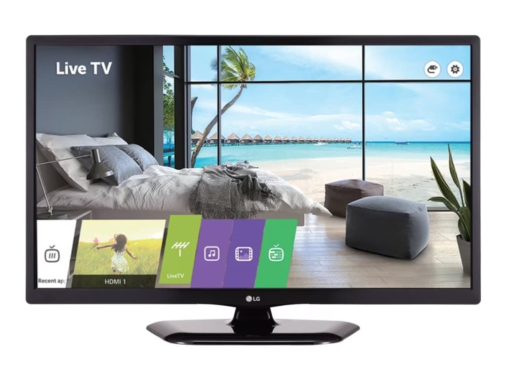 LG Commercial Lite 28LT340C3ZA - 28 diagonaaliluokan LT340C-sarjan LED-taustavalaistu LCD-televisio - hotelli / ravintola - 720p 1366 x 768 - Direct LED - keraamisesti musta