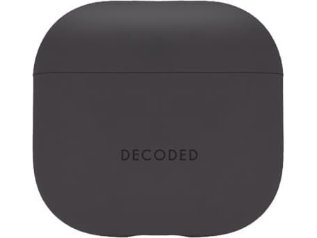 Decoded Silicone Aircase - suojaava silikonikotelo AirPods 4. sukupolvelle (hiili)