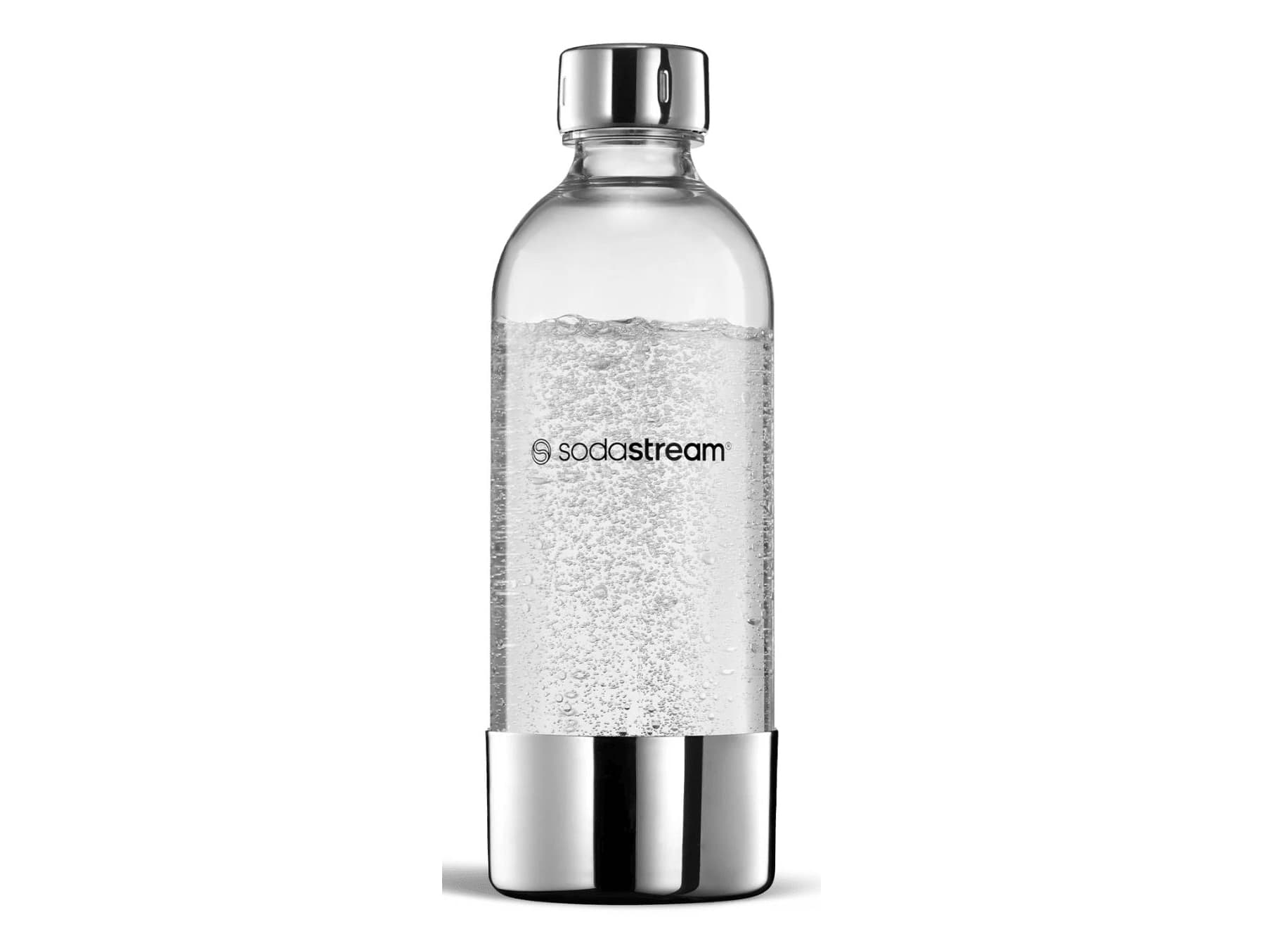 SodaStream 1041196410, Hiilihapotuspullo, Hopea, Läpinäkyvä, Muovi, Ruostumaton teräs, 1000 ml, ENSO, GAIA, TERRA, ART, 1 kpl