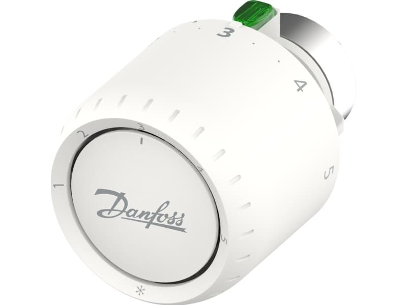 DANFOSS Aveo Huoltotermostaatti, jossa on sisäänrakennettu anturi. Asetusalue 7-28°C, pakkassuojaus