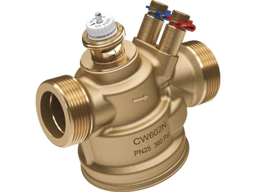 DANFOSS AB-QM 4.0 virtausrajoitin DN25 np/mittauslähtö, messinkiä, sinkittömätön