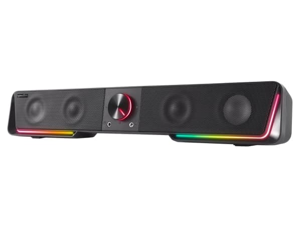 SpeedLink Gravity RGB Soundbar Musta Bluetooth®, kaiuttimen valaistus