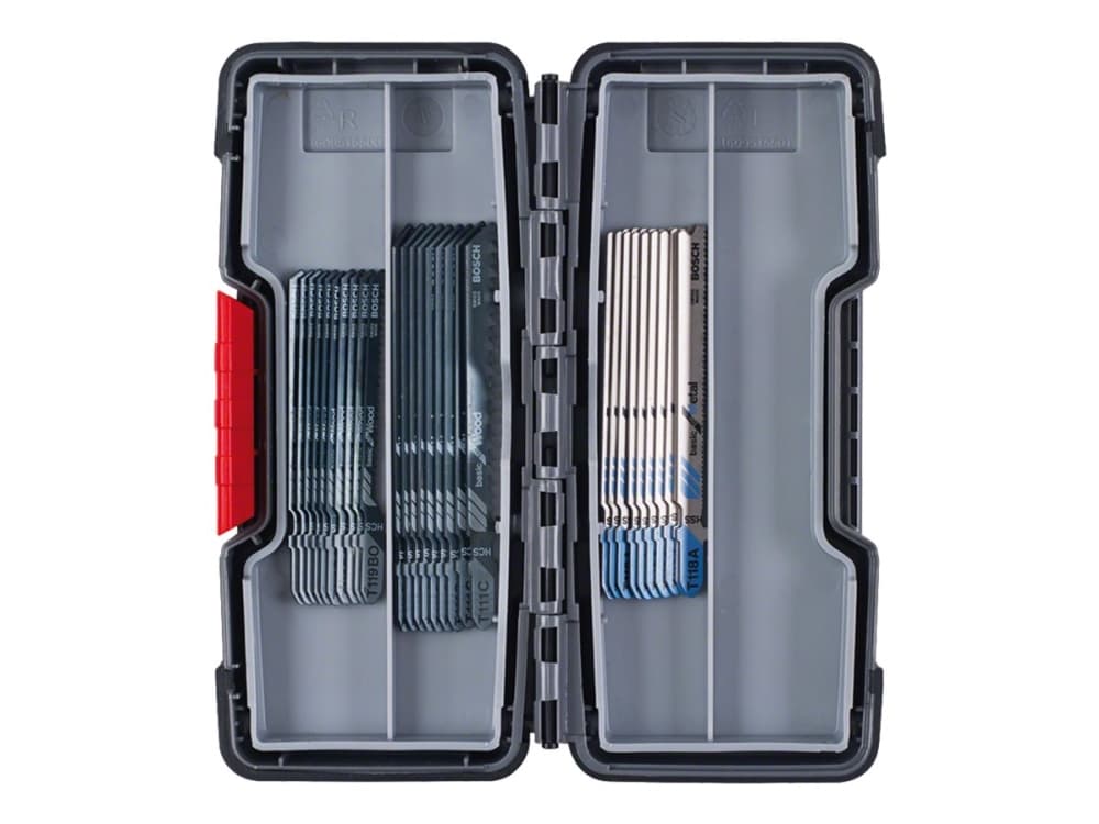Bosch 2 607 010 903, Kuviosahanterä, Metalli, Puu, Musta, Harmaa, 30 kpl