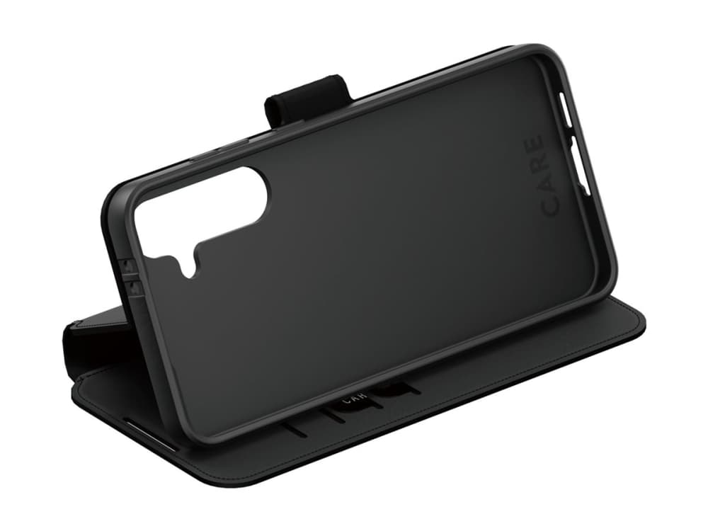 PanzerGlass CARE™ by ® Wallet Case w. Kickstand Samsung Galaxy S25, Suojus, Samsung, Samsung - Galaxy S25, musta