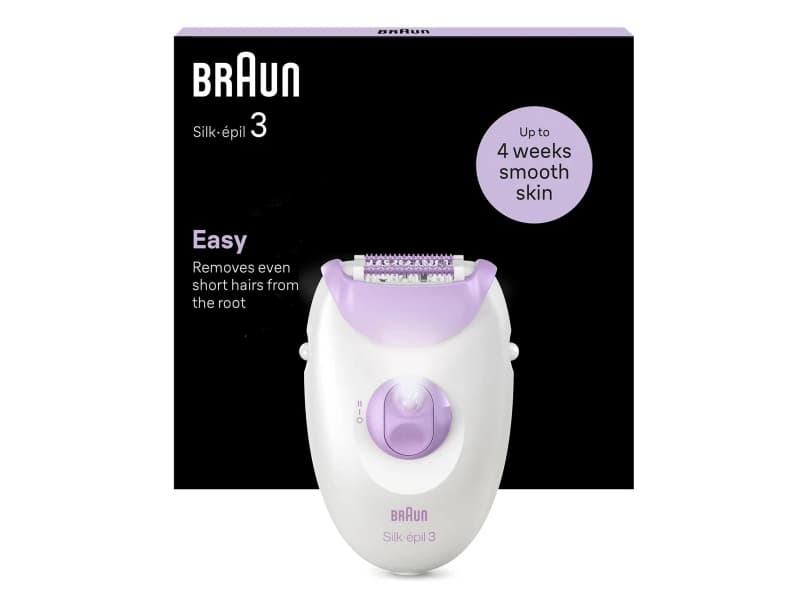 Braun Silk-épil 3 3-000 valko-violetti epilaattori
