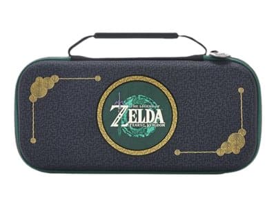 PowerA NSCS0207-01, Hardshell case -kotelo, Nintendo, Musta, Kulta, Vihreä, Valkoinen, Huopa, Kumi, Nintendo Switch, Nintendo Switch Lite, Nintendo Switch OLED, Naarmuuntumisenkestävä