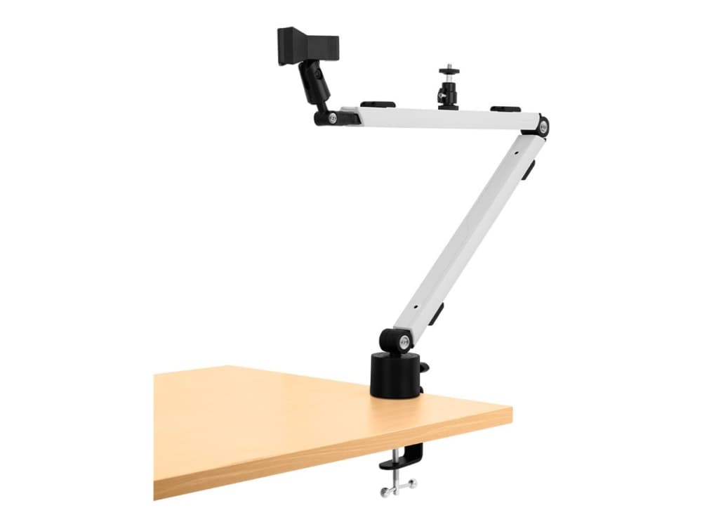 Streamplify Mount Arm, Kamera, Mikrofoni, Matkapuhelin/älypuhelin, Ring lamp, Passiiviteline, Vastaanotto, musta, Valkoinen