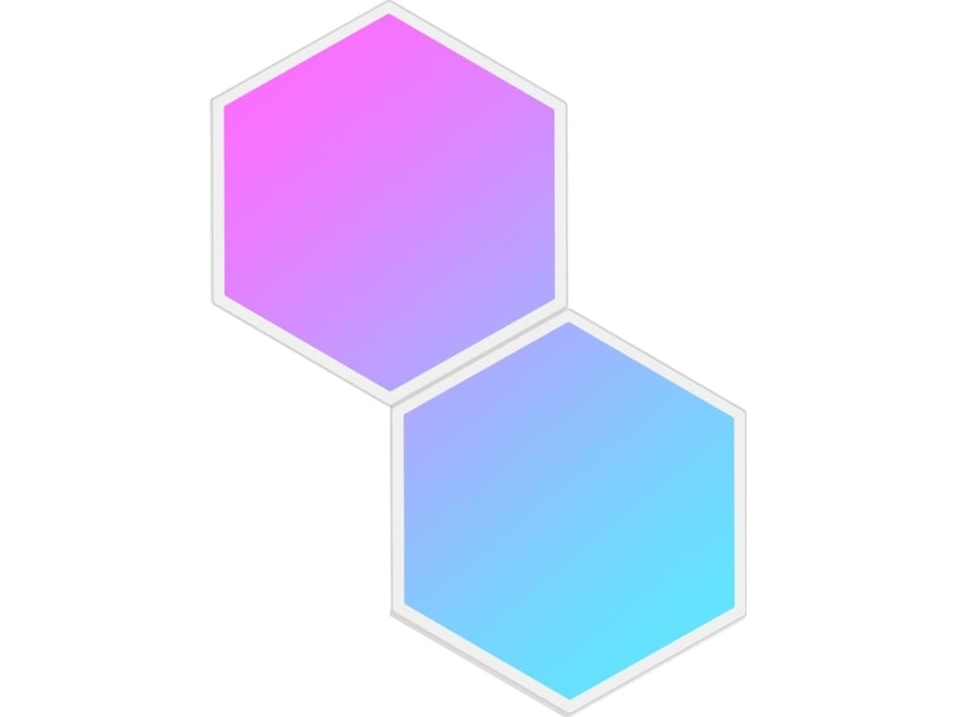 Govee - Glide Hexa -valopaneelien laajennuspakkaus (2 paneelia) liitäntäkaapelilla H6061:lle