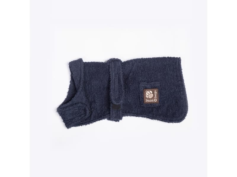 Dog Bath Robe Navy 70 cm