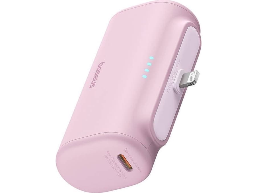 Powerbank OS-Baseus Compact IP 5000mAh 20W (vaaleanpunainen)