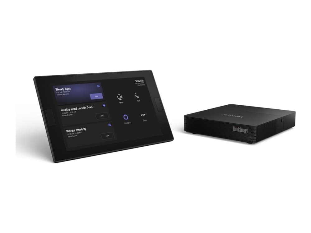 Lenovo ThinkSmart Core Gen 2 - videoneuvottelupaketti (kosketusnäyttökonsoli, laskentajärjestelmä) - 3 vuoden Lenovo Premier -tuki + 3 vuoden Lenovo-ohjelmiston ylläpito Smart Office -ratkaisulle - sertifioitu Microsoft Teams -huoneisiin - musta