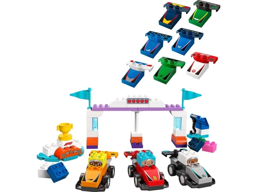 LEGO DUPLO Town 10445 F1®-tiimin kilpa-autot ja kuljettajat