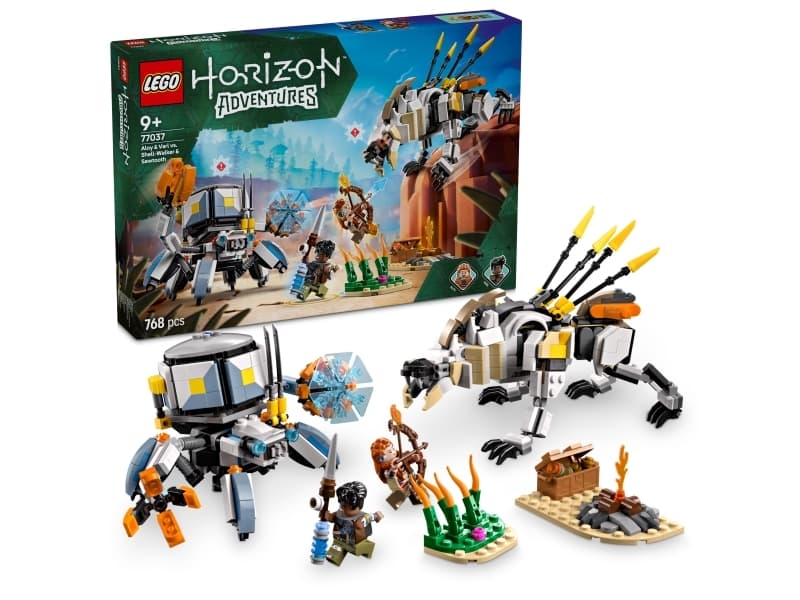 LEGO Horizon 77037 Aloy ja Varl vastaan Kilpikipittäjä ja Sahahammas