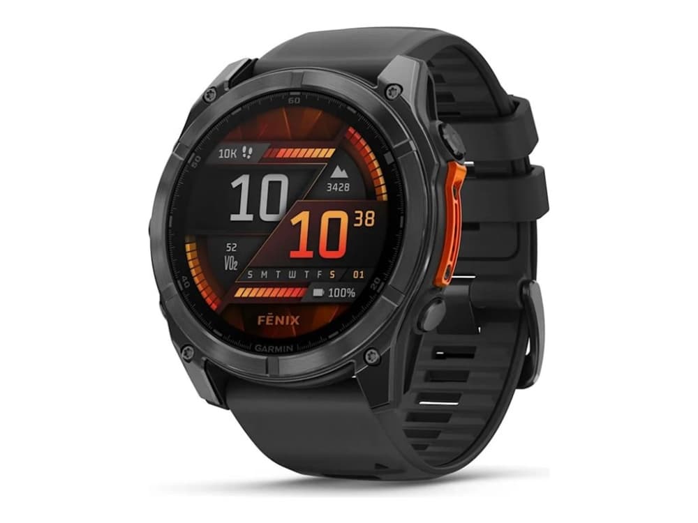 Garmin Fenix 8, 3,56 cm (1.4), AMOLED, Kosketusnäyttö, 32 GB, Wi-Fi, GPS (satelliitti)