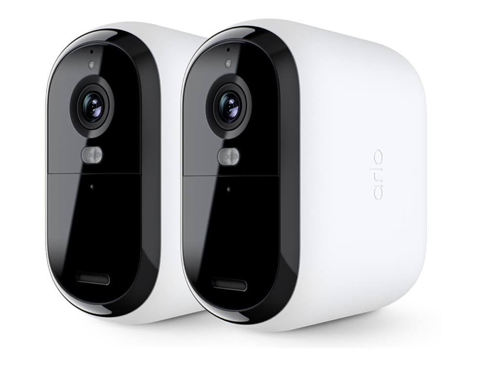 Arlo Essential 2K XL Ulko-valvontakamera, 2-pack, IP-turvakamera, Sisätila ja ulkotila, Langaton, Katto/Pöytä, musta, Valkoinen, Vietnam