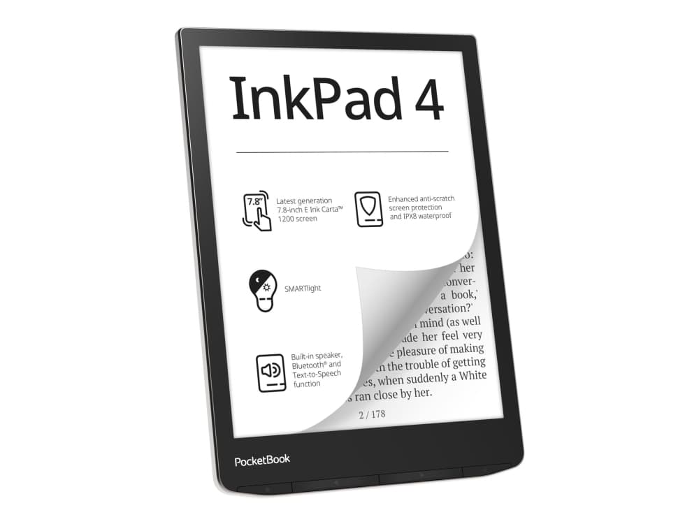 PocketBook InkPad 4 - e-kirjan lukulaite
