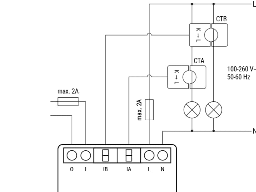 Shelly EM Gen3 + 50A CT - WiFi 1-vaiheinen energiamittari, 50A