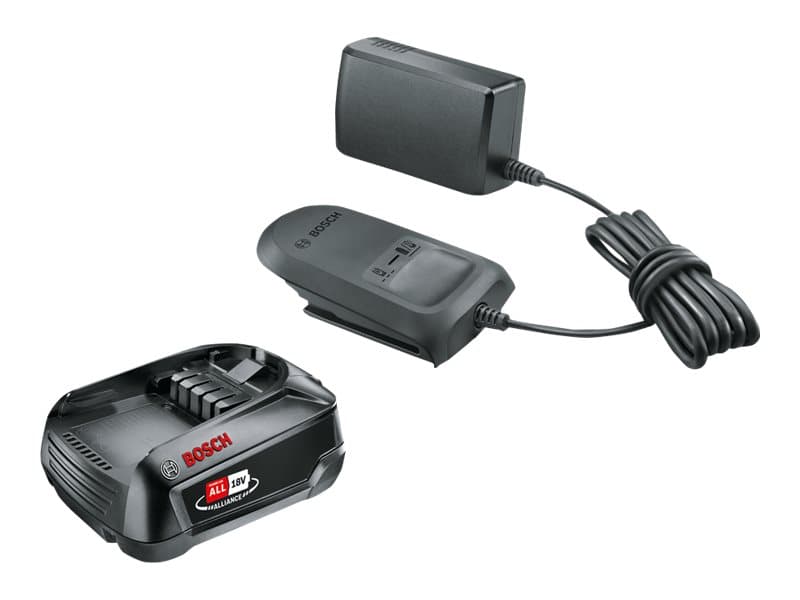 Bosch 1 600 A02 625, Akku- ja laturisetti, 2,5 ah, 18 V, Bosch, Musta, 2 A