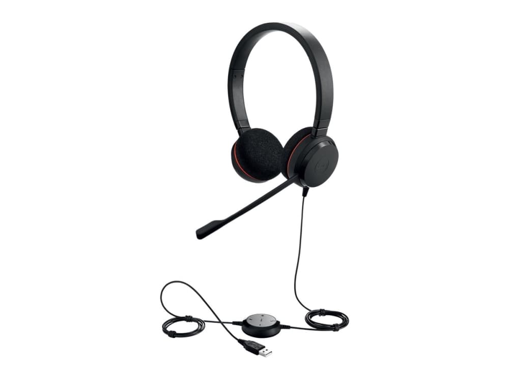 Jabra Evolve 20, Langallinen, 150 - 7000 Hz, Toimisto/puhelukeskus, 132 g, Kuulokkeet, musta